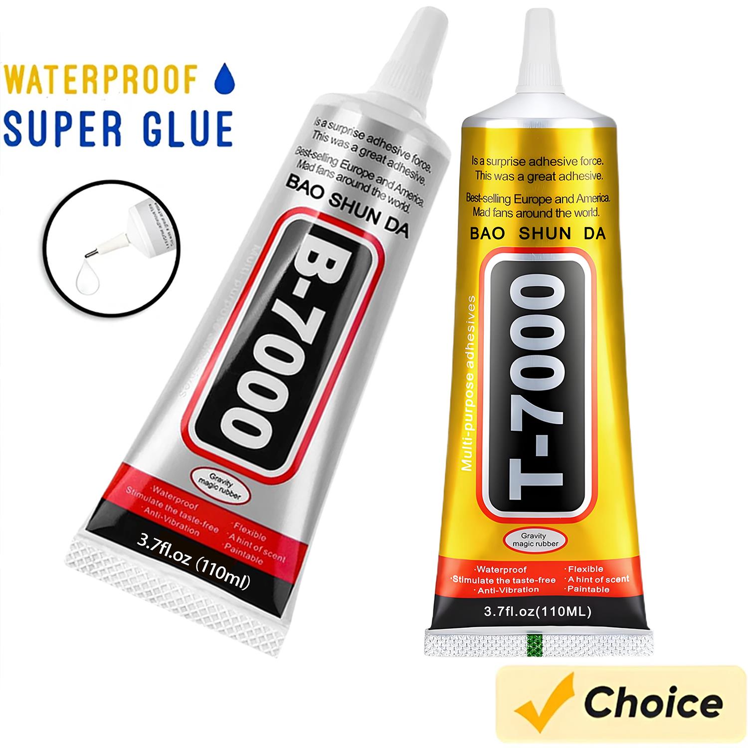 Contact Cement Glue - B-7000 クリアコンタクト接着剤 15ml/50ml/110ml 携帯電話用 T-7000 修理用