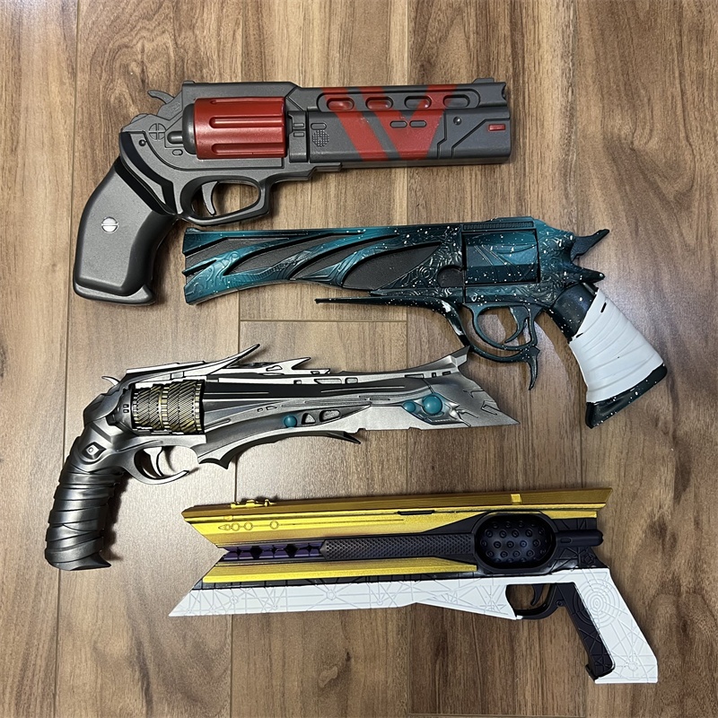 Fallout Cosplay Prop - 複数の銃モデル、射撃なし、レーザーライフル、リボルバー、小道具銃、武器、コスプレ、安全、PUゴム、ハロウィンギフト
