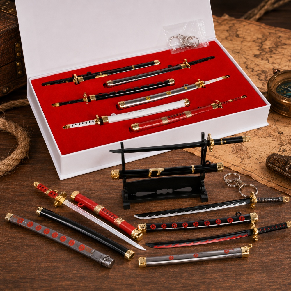 アニメワンピースゾロ剣キーホルダーボックスセットおもちゃ刀ペ - Cosplay Prop Dagger のレビューと価格