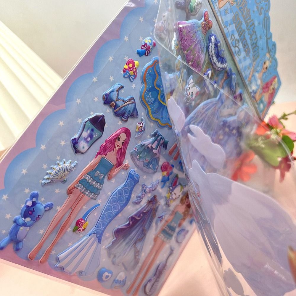 2 枚/バッグかわいいプリンセスドレスアップステッカー漫画  - Eva Foam Sheet のレビューと価格